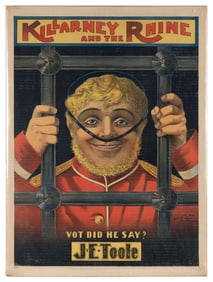 OPERA POSTER FOR "KILLARNEY AND THE RHINE" Baltimore, Circa 1894 28" x 21". Unframed.