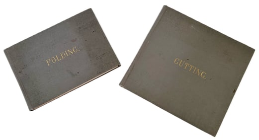 BOOKS "CUTTING" AND "FOLDING" 20th Century 7.75" x 11" and 10.5" x 11".