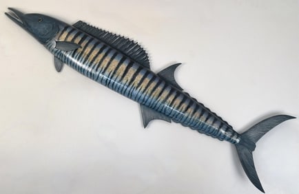 JUNE NOLL CARVING OF A WAHOO Massachusetts, Contemporary Length 43".