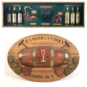 TWO WINE-THEMED COLLECTIBLES Late 20th Century
