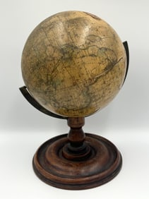 JOSLIN SIX-INCH TERRESTRIAL GLOBE Boston, 1860 Total height 9.5".