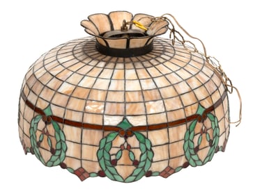 HANDEL HANGING LIGHT 20th Century Diameter 25".
