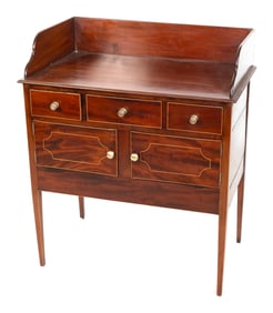 DIMINUTIVE SHERATON SERVER America, Early 19th Century Height 38.75". Width 33". Depth 20".