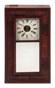 BIRGE & FULLER EMPIRE SHELF CLOCK Bristol, Connecticut, Mid-19th Century Height 29.5". Width 17".