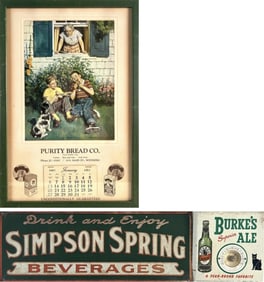 THREE ADVERTISING PIECES Early 20th Century