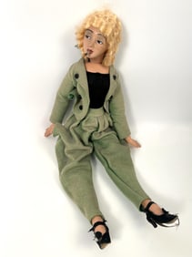 ITALIAN "ANNIE" COMPOSITION BOUDOIR DOLL 20th Century Height 25".