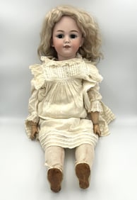 SIMON & HALBIG 1249 "SANTA" BISQUE DOLL Germany, Circa 1910 Height 25".