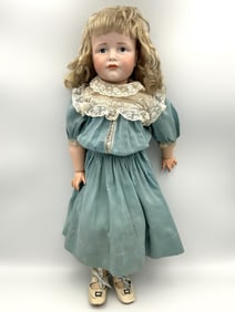 KAMMER & REINHARDT "GRETCHEN 114" BISQUE-HEAD DOLL Germany, Circa 1900 Height 19".