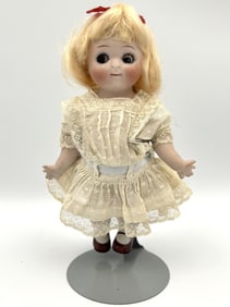 GERMAN GOOGLY-EYED BISQUE DOLL Circa 1910 Height 6".