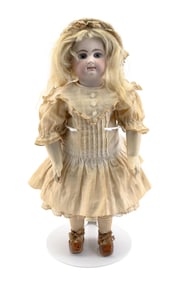 RABERY & DELPHIEU BISQUE-HEAD DOLL France, Circa 1880 Height 15".