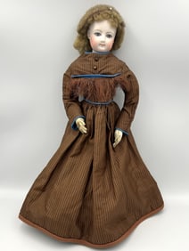 FRENCH BISQUE-HEAD FASHION DOLL Circa 1880 Height 18".