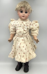TETE JUMEAU BISQUE-HEAD DOLL France, Circa 1880 Height 20".