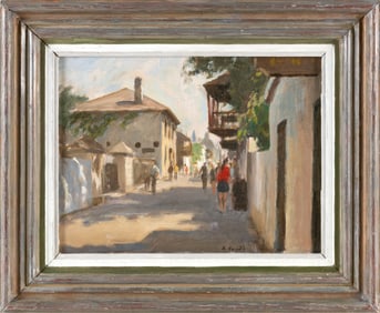 ARNOLD WHITMAN KNAUTH II (Massachusetts/New York, 1918-2017), "St. Augustine, Florida"., Oil on