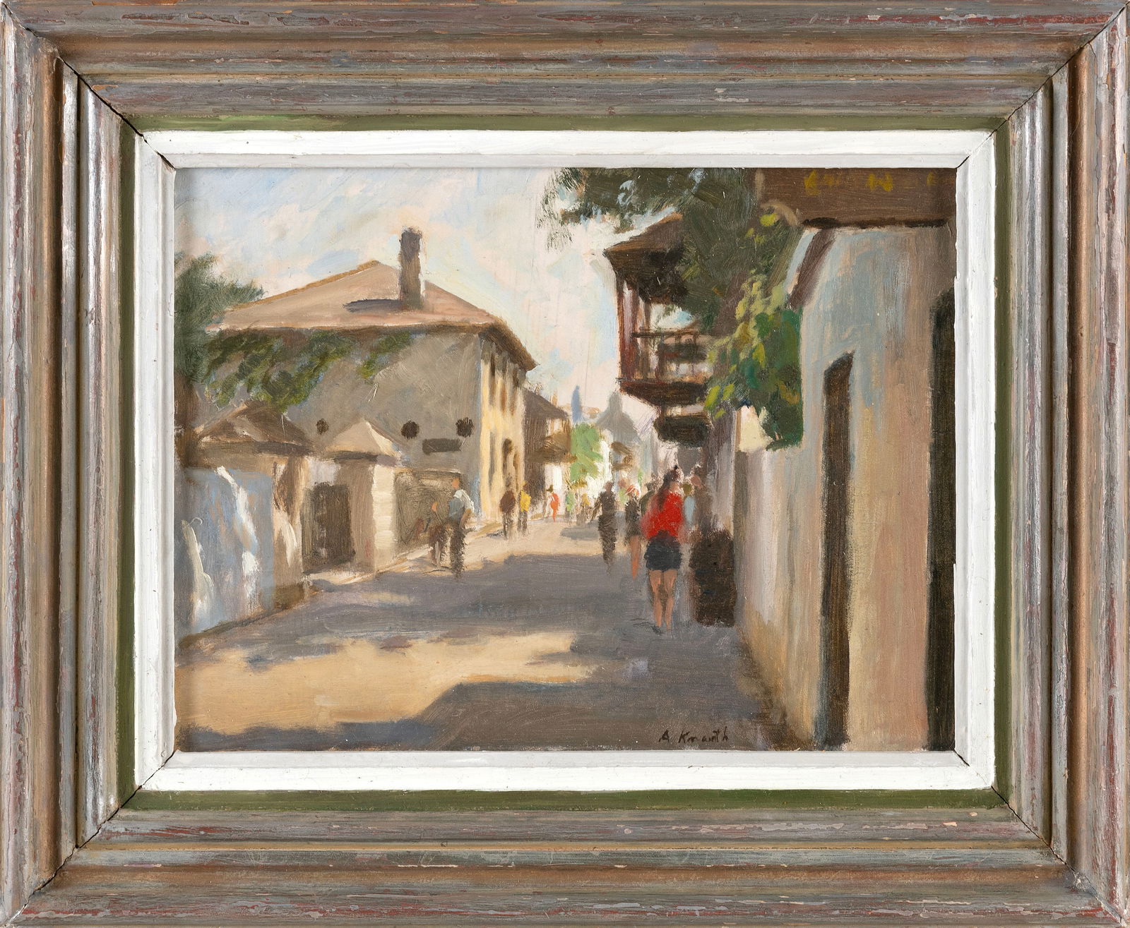ARNOLD WHITMAN KNAUTH II (Massachusetts/New York, 1918-2017), "St. Augustine, Florida"., Oil on (1 of 1)