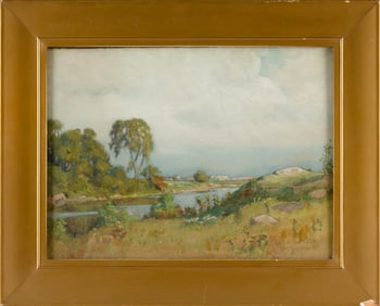 FRANK CONVERS MATHEWSON (Rhode Island, 1862-1941), “Narragansett”., Watercolor on