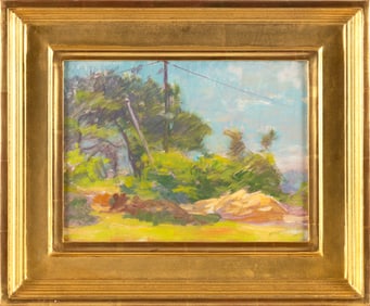 ELLEN DAY HALE (Massachusetts/District of Columbia, 1855-1940), "New England Landscape"., Oil on