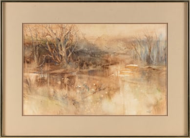 AMERICAN SCHOOL (20th/21st Century,), Marshlands, possibly the Moors, Provincetown, Massachusetts.,