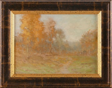 ATTRIBUTED TO BRUCE (ROBERT BRUCE) CRANE (Connecticut/New York, 1857-1937), Tonalist landscape., Oil