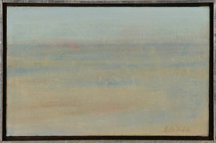 VICTOR DE CARLO (Massachusetts/Connecticut, 1916-1973), "Hazy Day"., Oil on canvas, 10" x 16.5".