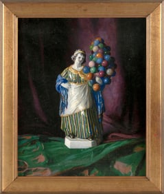 AMERICAN SCHOOL (Early 20th Century,), Still life of a Royal Doulton-style "Balloon Seller"