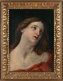 AFTER GUIDO RENI (19th Century,), Copy of Reni's “The Suicide of Lucretia"., Oil on canvas,