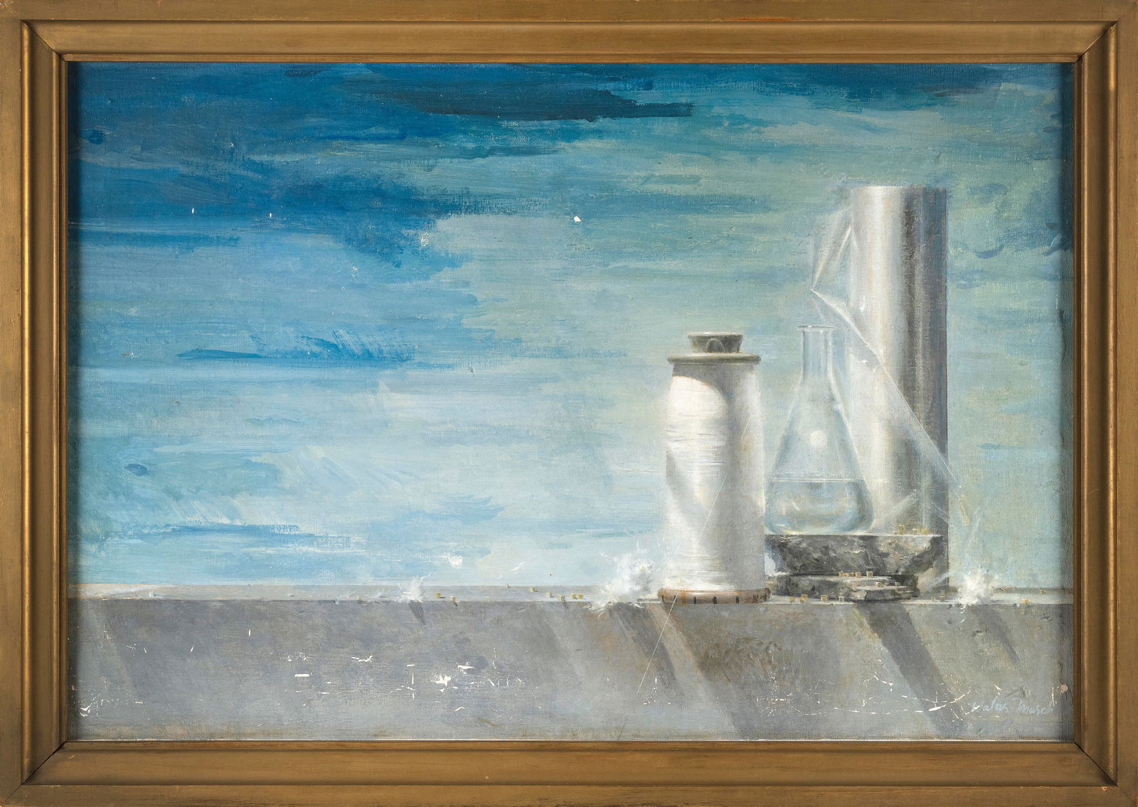 WALTER TANDY MURCH (New York/Canada, 1907-1967), Still life with a scientific motif., Oil on canvas, (1 of 2)