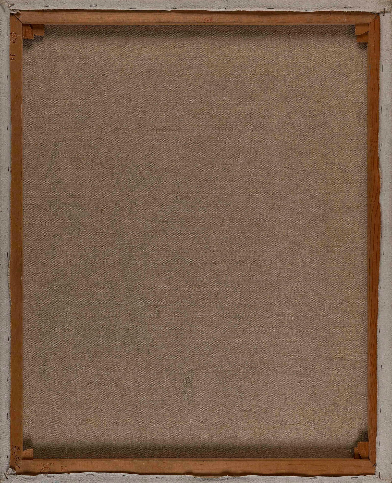 M. ZENA LESSER (Massachusetts, 1926-2022), Two works:, Oils on canvas, 34" x 28". Unframed. (1 of 5)