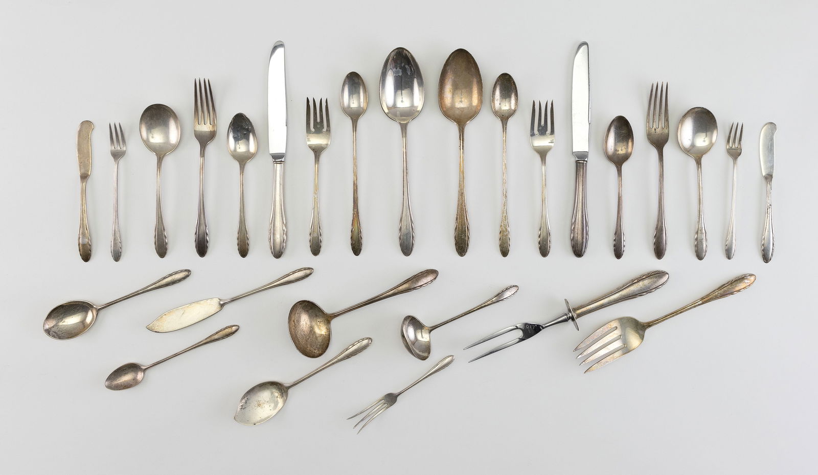 GORHAM "LYRIC" STERLING SILVER FLATWARE SERVICE Providence, Rhode Island, Mid-20th Century Approx. (1 of 1)