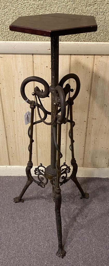SNAKE MOTIF STAND 19th Century Height 44". (1 of 4)
