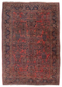 SAROUK RUG: 8'8" X 12'4" Second Quarter of the 20th Century