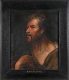 OLD MASTER SCHOOL (18th Century or Earlier,), Portrait of a man., Oil on canvas, 23.5" x 20". Framed