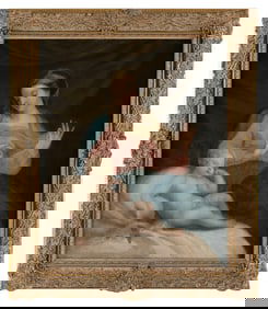 ITALIAN SCHOOL (18th/19th Century,), Madonna and Child., Oil on canvas, 24" x 20". Framed 29.5" x