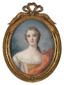 AFTER JEAN MARC NATTIER (France, 1685-1766), 18th Century bust portrait of a woman., Pastel on