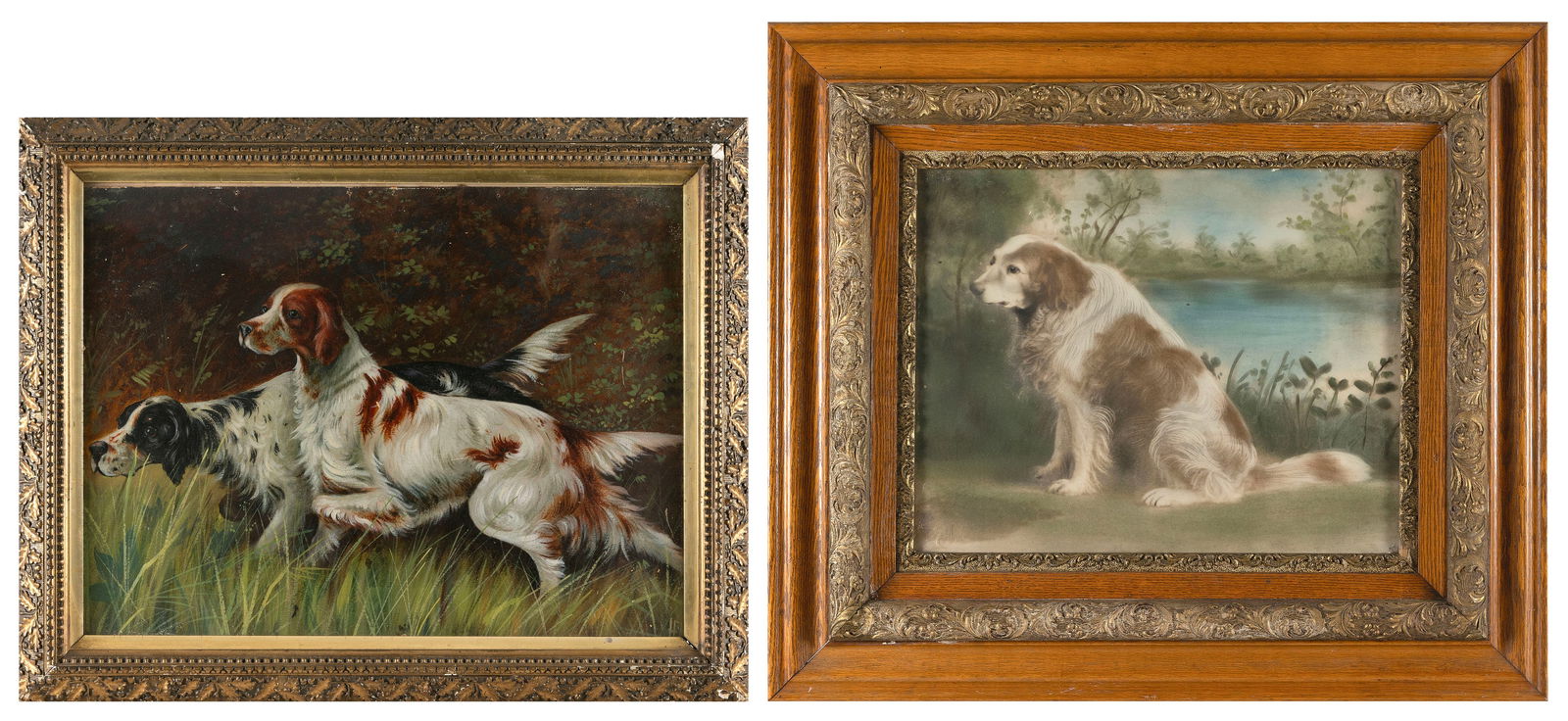 TWO DOG-THEMED WORKS 19th Century (1 of 3)
