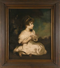 VICTORIAN COPY OF "AGE OF INNOCENCE" BY JOSHUA REYNOLDS 19th Century Oil on canvas, 30" x 25".