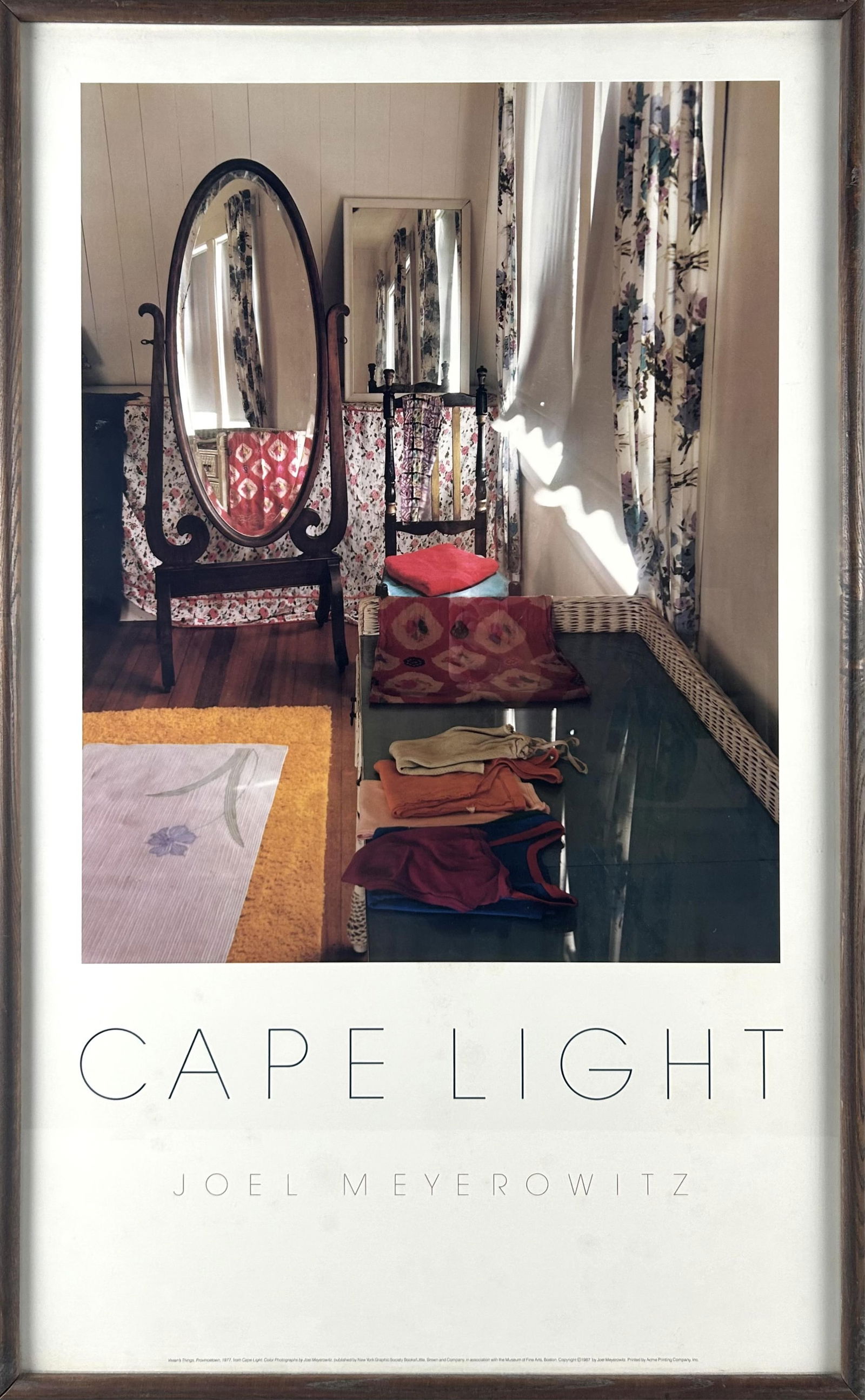 JOEL MEYEROWITZ (1938-) "CAPE LIGHT" POSTER Late 20th Century 35.5" x 21.5" sight. Framed 38" x 23". (1 of 2)