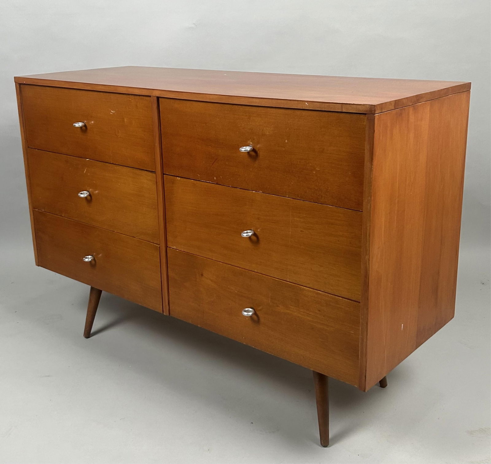 PAUL MCCOBB PLANNER GROUP DRESSER FOR WINCHENDON FURNITURE 20th Century Height 33.5". Width 48.25".: PAUL MCCOBB PLANNER GROUP DRESSER FOR WINCHENDON FURNITURE20th CenturyMetal looped drawer pulls.Height 33.5". Width 48.25". Depth 18.25".