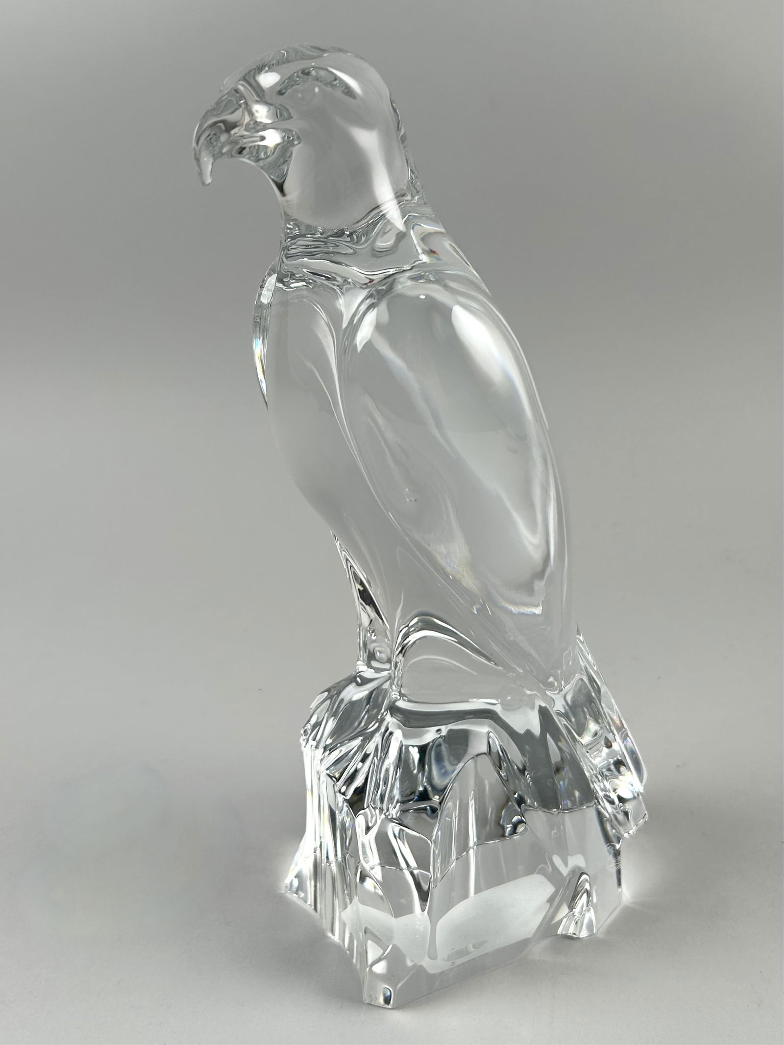 BACCARAT CRYSTAL FALCON France, 20th Century Height 10". (1 of 2)