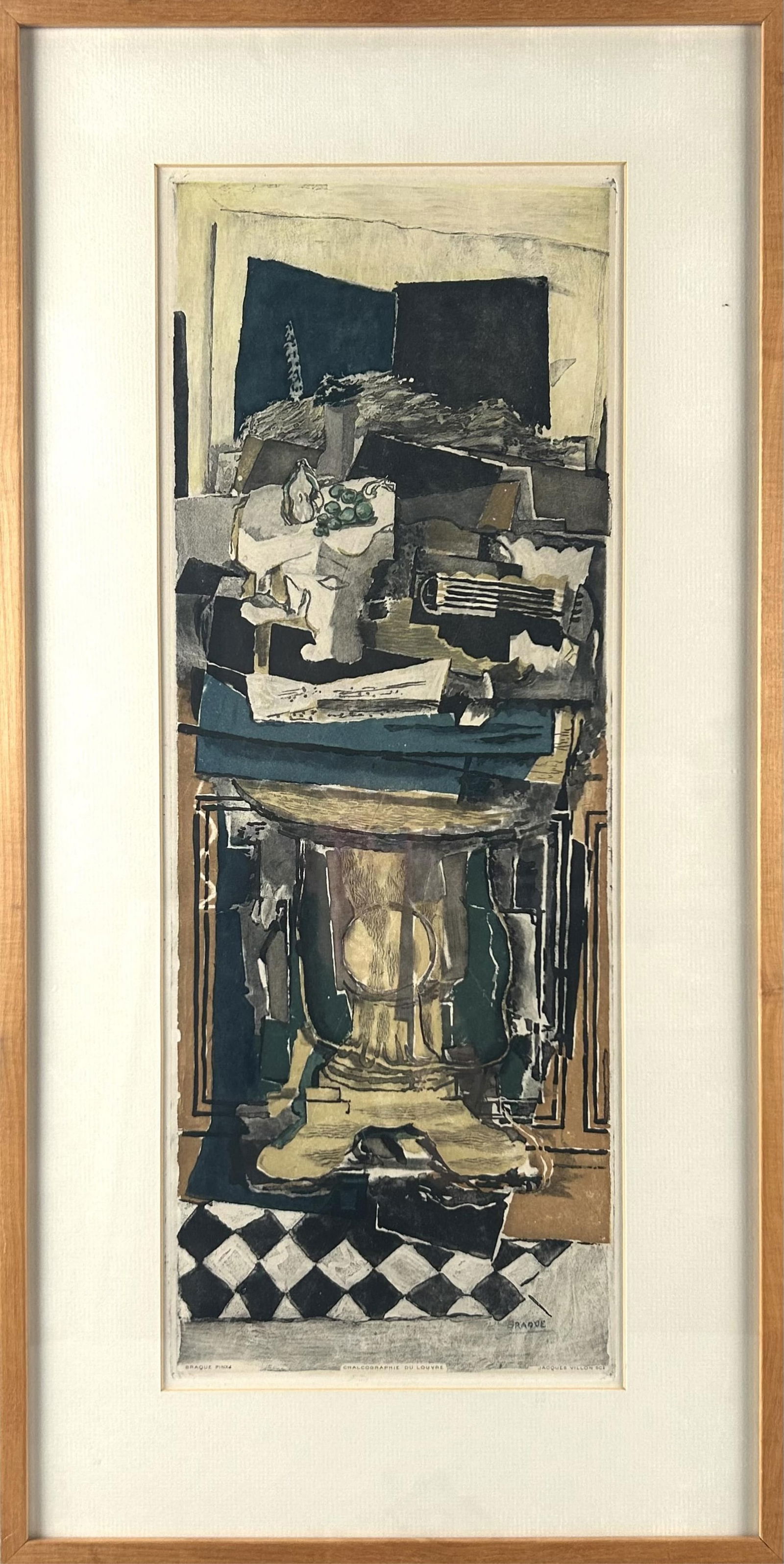 JACQUES VILLON (France, 1875-1963), "Still Life", after Georges Braque (French, 1882-1963)., Etching (1 of 3)