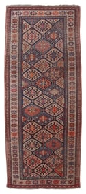 SHIRVAN RUG: 3'9" X 8'11" Late 19th/Early 20th Century