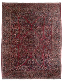 ANTIQUE PERSIAN SAROUK RUG: 8'11" X 11'10" 20th Century