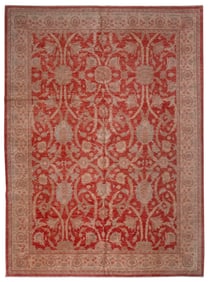 PESHAWAR RUG IN PERSIAN DESIGN: 7'0" X 9'5" 20th/21st Century