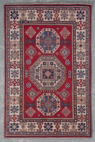 KAZAK DESIGN RUG: 3'10" X 6'0" 21st Century