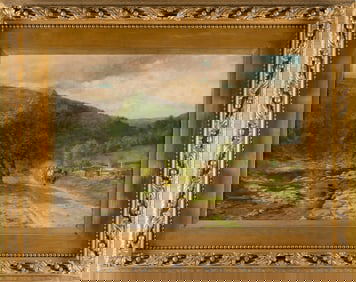 THOMAS BIGELOW CRAIG (Pennsylvania, 1849-1924), "'A Bright Morning' Woodland Valley Ulster Co., New