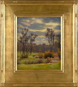 FRANK CONVERS MATHEWSON (Rhode Island, 1862-1941), "November, East Providence, Rhode Island"., Oil