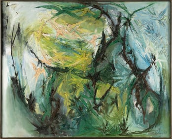 VIRGINIA TODD WYLIE (New York/Virginia, 1918-1999), Abstract., Oil on canvas, 32" x 40".
