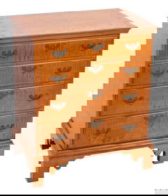 ELDRED WHEELER NIGHTSTAND Massachusetts, 20th Century Height 28.5". Width 24". Depth 16".