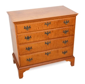 ELDRED WHEELER FOUR-DRAWER BUREAU 20th Century, Massachusetts Height 33.5". Width 35". Depth 19".