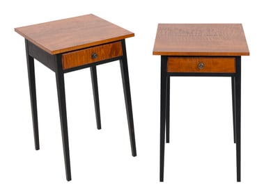 PAIR OF ELDRED WHEELER-STYLE STANDS Late 20th Century Heights 27.5". Widths 17". Depths 17".