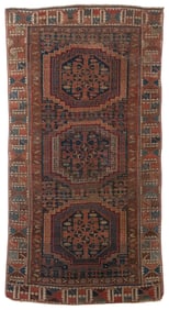 KAZAK RUG: 4'0" X 7'6" Late 19th/Early 20th Century
